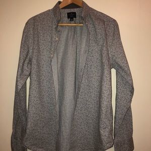 Classic poplin print shirt